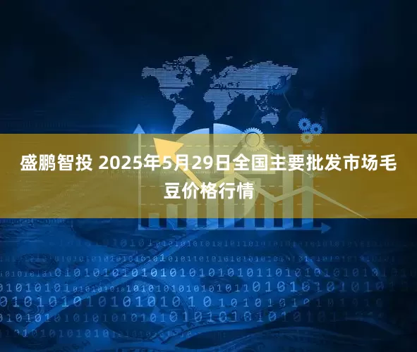 盛鹏智投 2025年5月29日全国主要批发市场毛豆价格行情